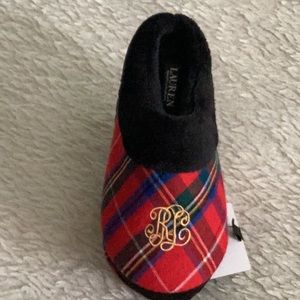Ralph Lauren plaid slippers